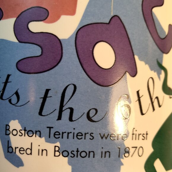 Starbucks Massachusetts Coffee Mug Cup Fun Facts States of Bean 1997  16 oz - Picture 10 of 16